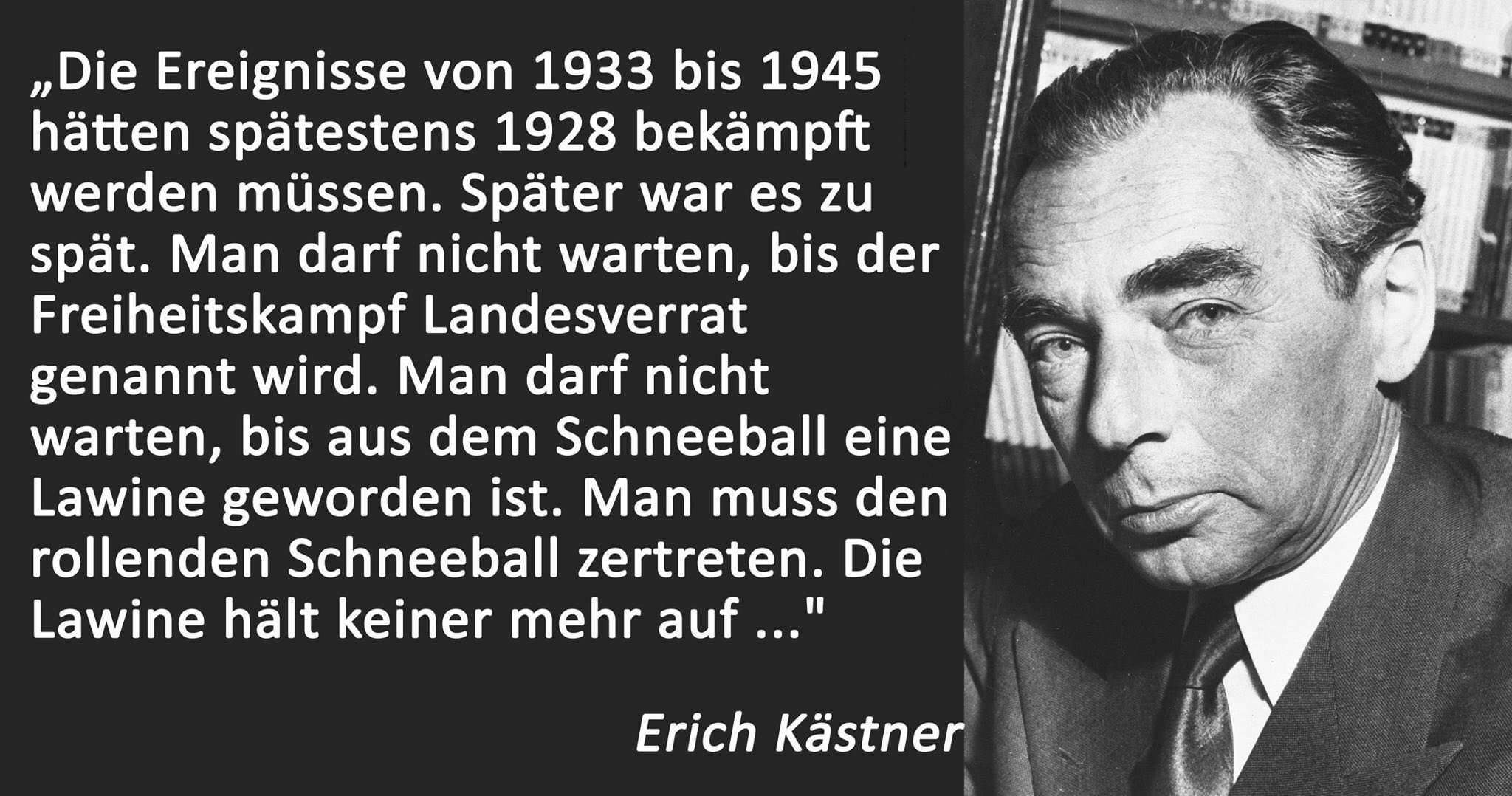 Kästner und Kampf für Freiheit