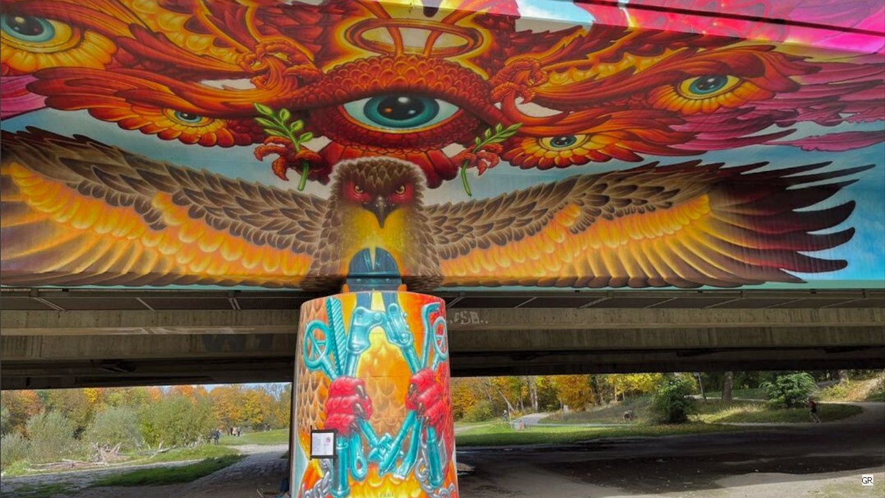 Graffiti an der Isar Graffiti an der Isar